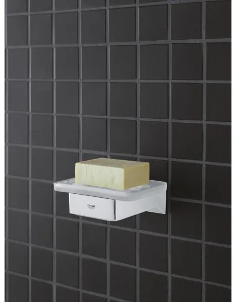 GROHE 40865000 - SELECTION CUBE tartó, fényes króm