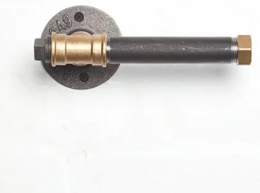 Vécépapír tartó BORURAF 8x22 cm fekete/arany