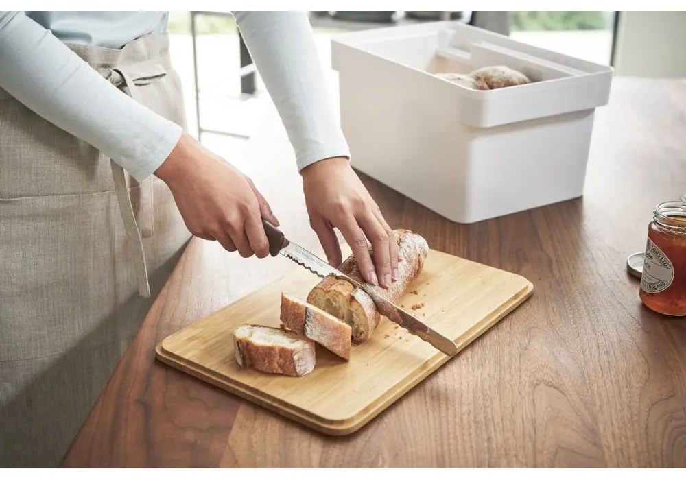 Tower fehér kenyértartó bambuszfedéllel - Yamazaki