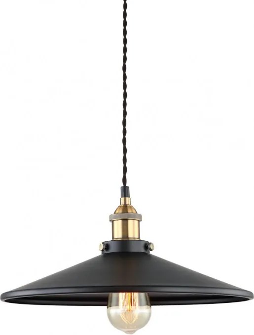 Italux VERDA MDM-3458/1L BK+GD Függőlámpa 1x40W/E27