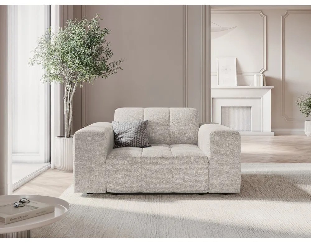 Világosszürke fotel Chicago – Cosmopolitan Design