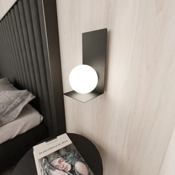 Fali lámpa FORM 1xE14/10W/230V fekete