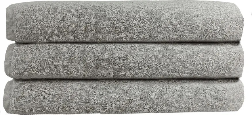 Törölköző 100% Pamut Ezüst Sima Hotel Spa Masszázs 100x180 cm 500 g/m2