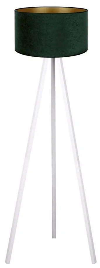 Brilagi - Állólámpa VELVET 1xE27/60W/230V fehér/zöld