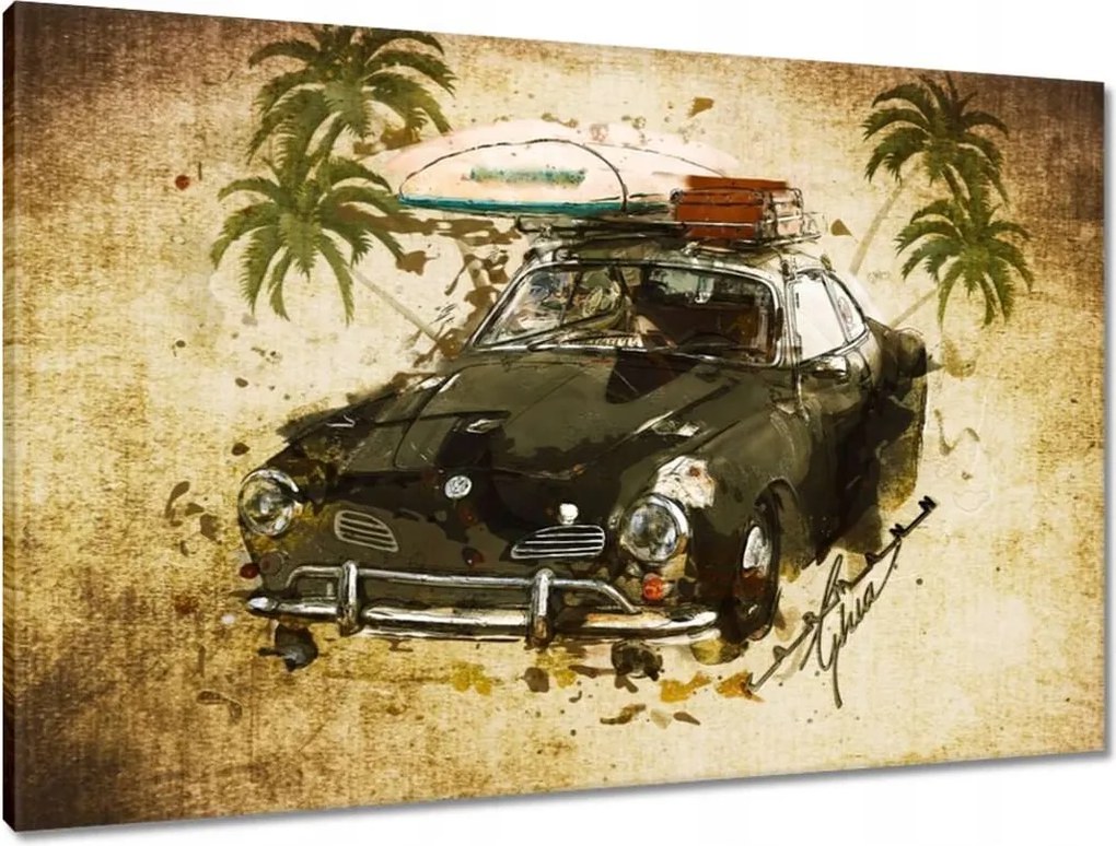 Vászonkép 90x60 Volkswagen Karmann Ghia