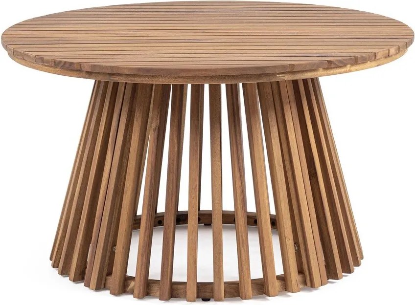 Akácfa kerek kerti dohányzóasztal ø 70 cm Rodano – Bizzotto