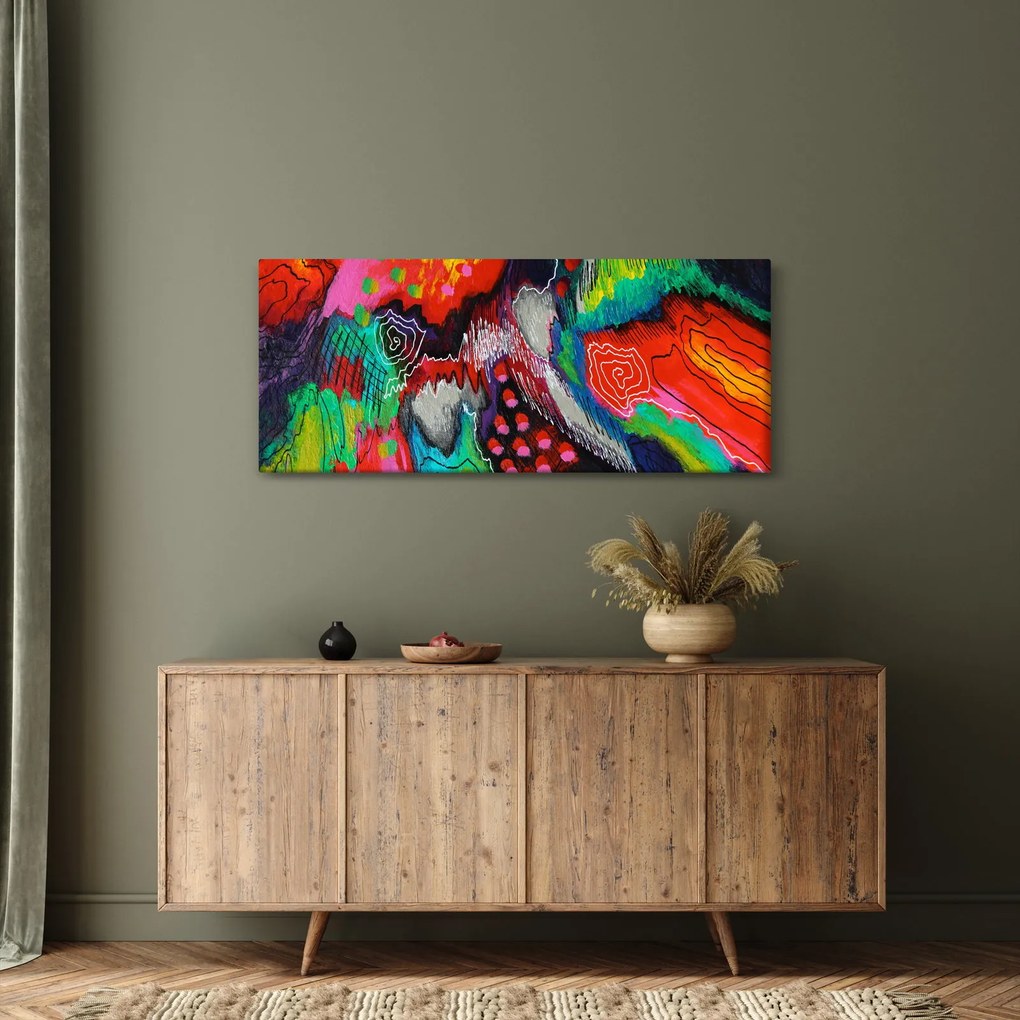 Absztrakt kép - színek (120x50 cm)