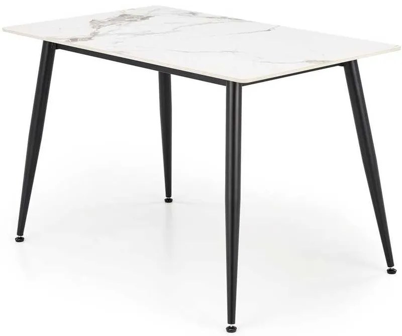 Webster étkezőasztal 120 cm, márvány / fekete