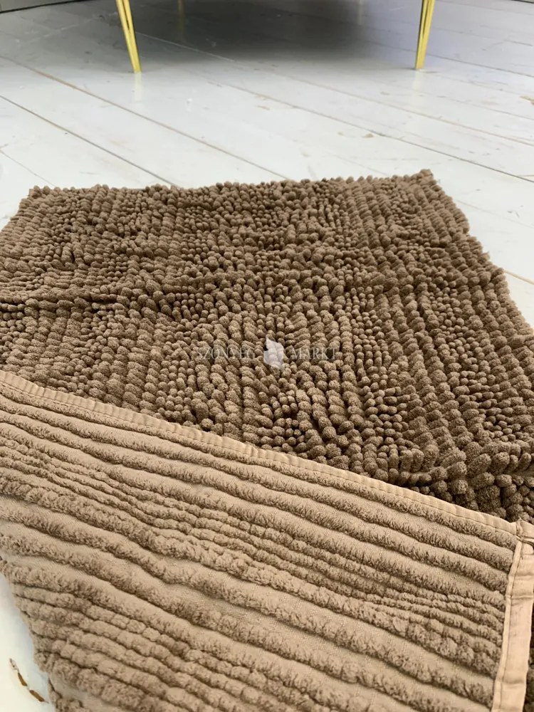 Textil barna (brown) fürdőszobai szőnyeg 50x80 cm