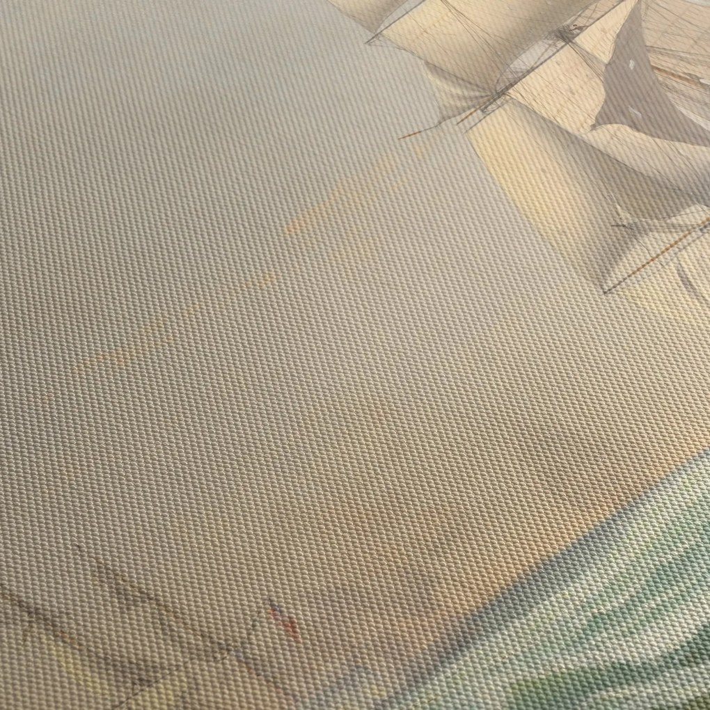 Kép - Fitz Henry Lane, The United States Frigate President Engaging the British Squadron, reprodukciók (70x50 cm)