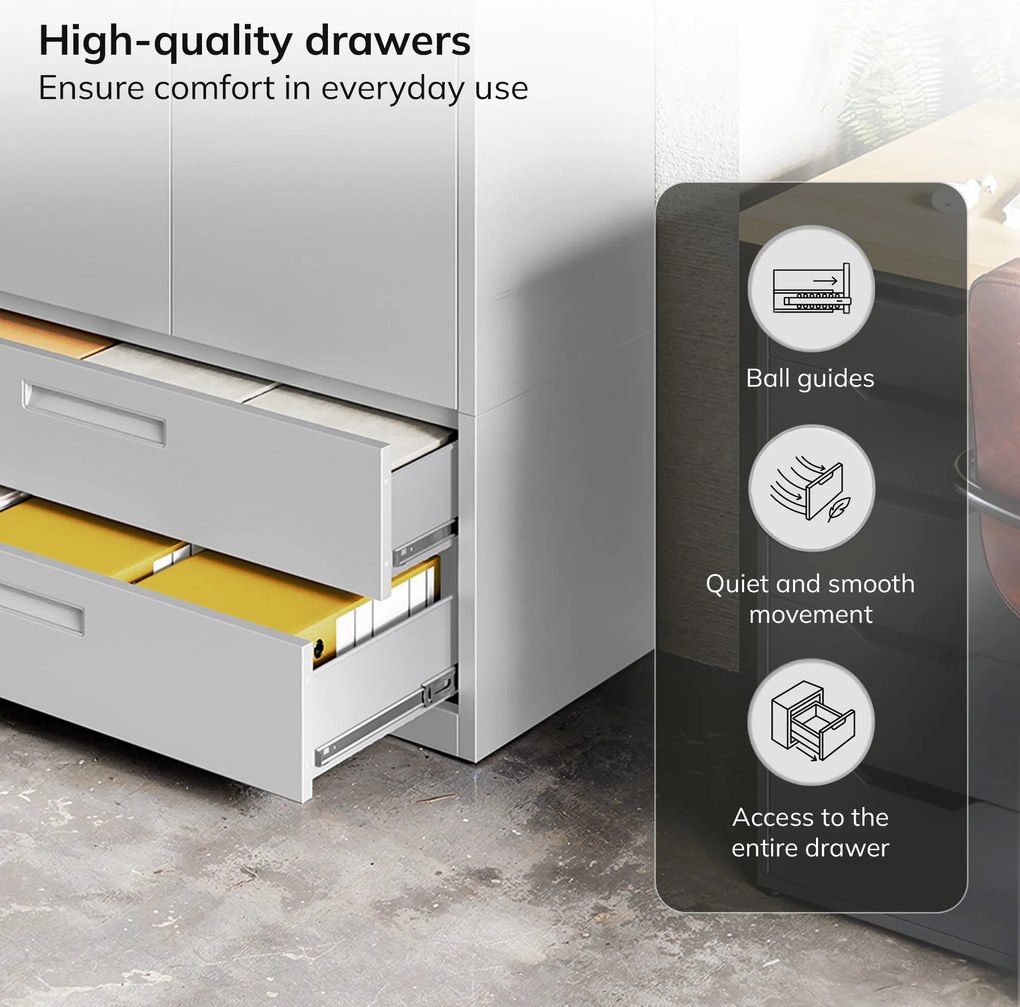 Megan Szary - szuflada pojedyncza 185 cm