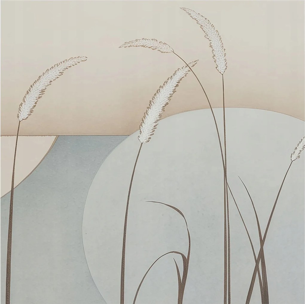 Dekoratív fotótapéta falra Könnyű összeszerelés Enyhe fű 250x250 Ragasztó