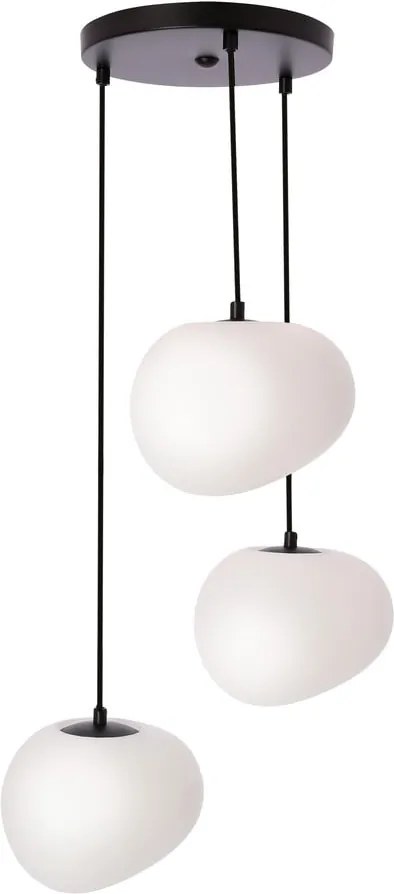 Fekete-fehér függőlámpa ø 42 cm Stones – Candellux Lighting