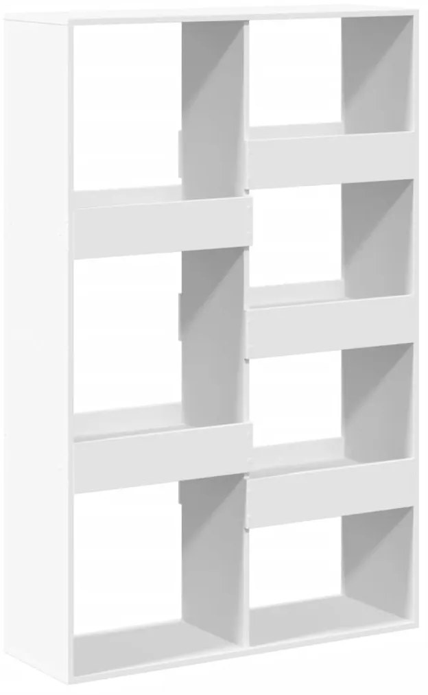fehér szerelt fa könyvespolc 100 x 33 x 155,5 cm