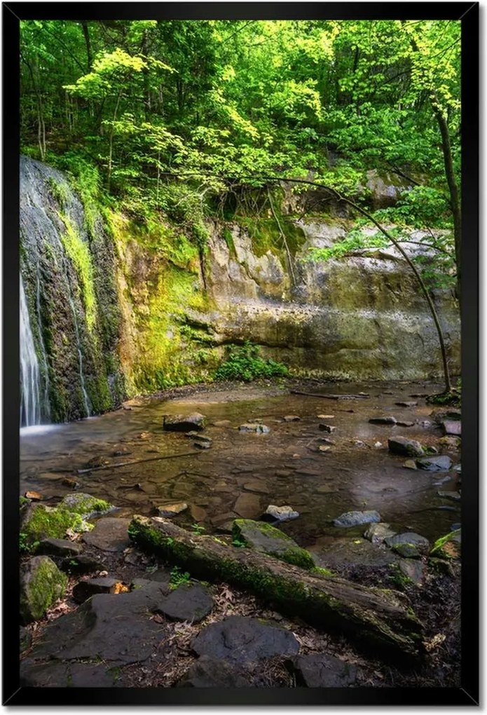 Poszterek keretben 40x60 Trópusi erdő vízesés