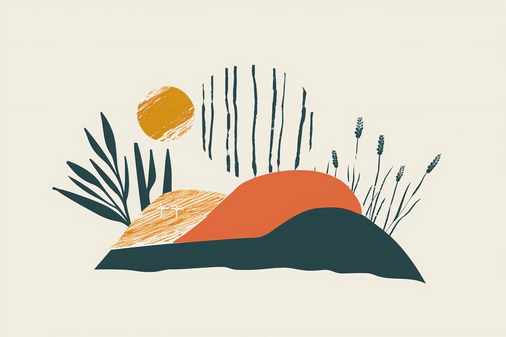 Poszter 30x20cm Este a réten