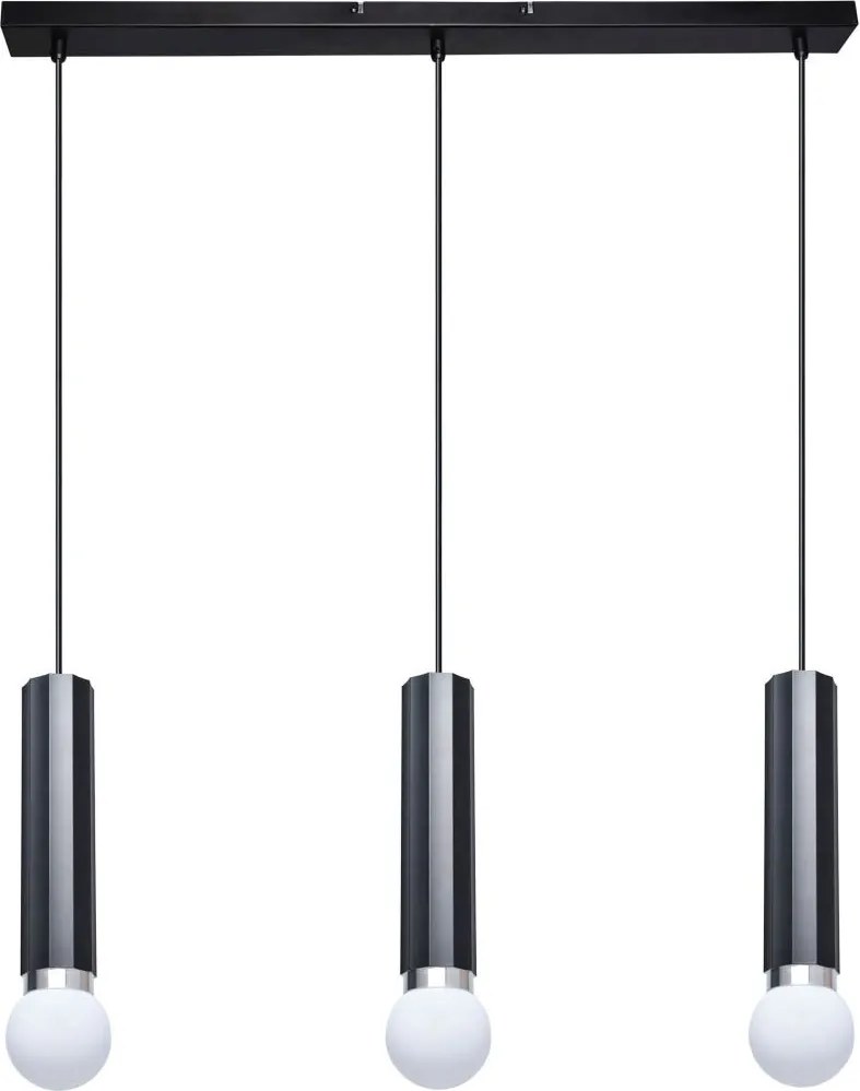 Italux modern függeszték macera fekete itxpnd-33849-3-bk