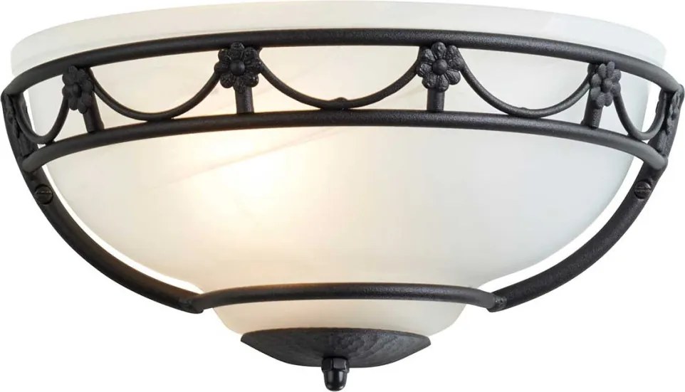 Elstead Lighting CARISBROOKE CB-WU-BLACK Fali lámpa 1x60W/E27