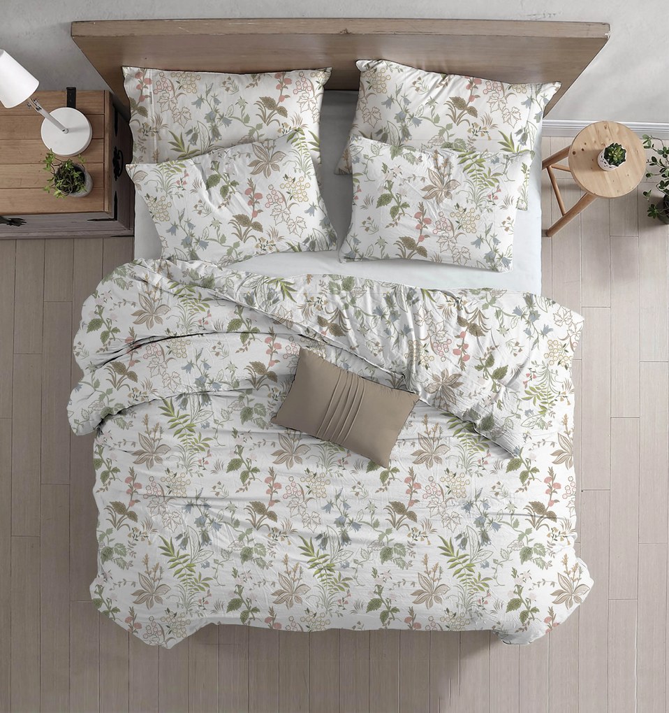 Renforcé pamut ágyneműhuzat FLORWELLA fehér Ágyneműhuzat mérete: 70 x 90 cm | 140 x 220 cm