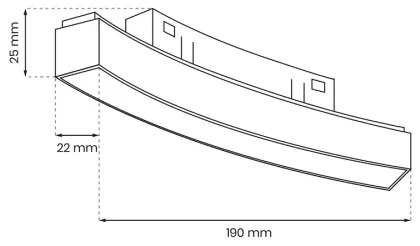 LED Lámpa sínrendszerhez MAGNETIC TRACK LED/10W/48V 4000K fekete