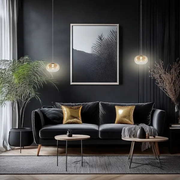 LED Csillár zsinóron VASO LED/4W/230V átm. 18 cm arany/füstös