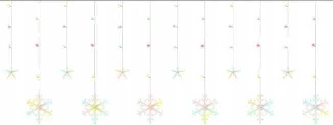 Iso 11323 Csillagfényfüggöny 138 Led, 31V, többszínű