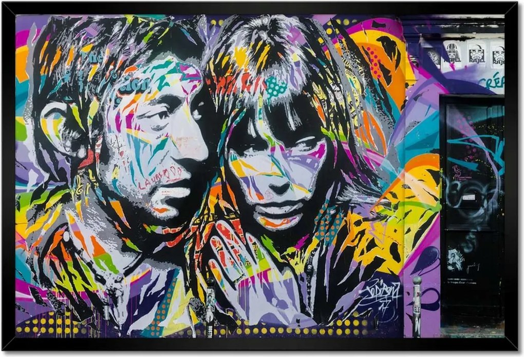 Poszterek keretben 60x40 Graffiti Utcaművészet