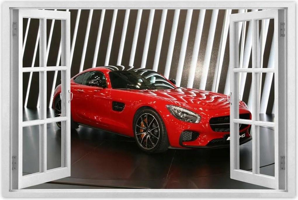 Poszterek 120x80 Piros Mercedes Amg