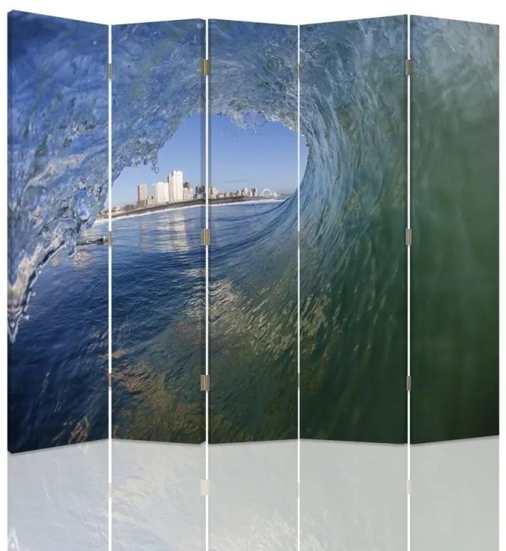Gario Paraván Wave a városra nézo kilátással Méret: 180 x 170 cm, Kivitelezés: Klasszikus paraván