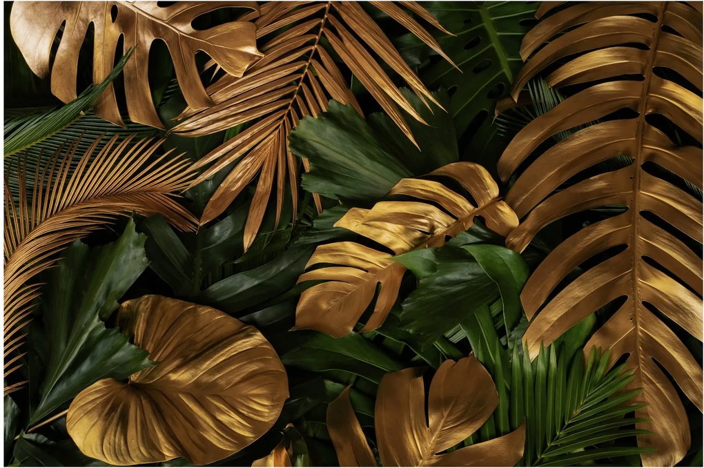 Kép - Arany levelek (90x60 cm)