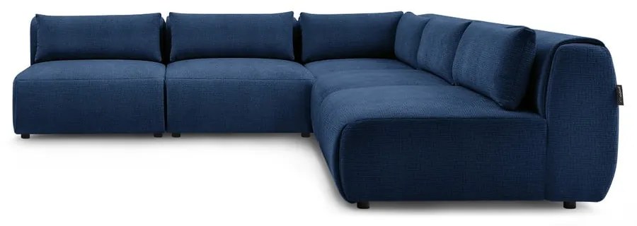 Sötétkék sarokkanapé (variálható) Jeanne – Bobochic Paris