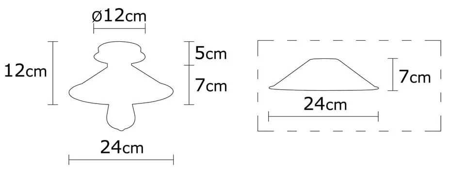 Bronzszínű mennyezeti lámpa fém búrával ø 24 cm Berceste – Opviq lights