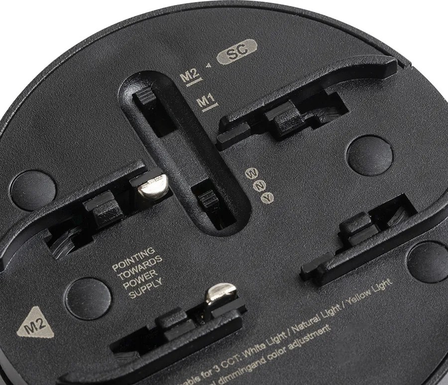 RENDL CODI a WEGA/WAWE rendszerekhez fekete 24= LED 6W 110° 3000K 4000K 5700K