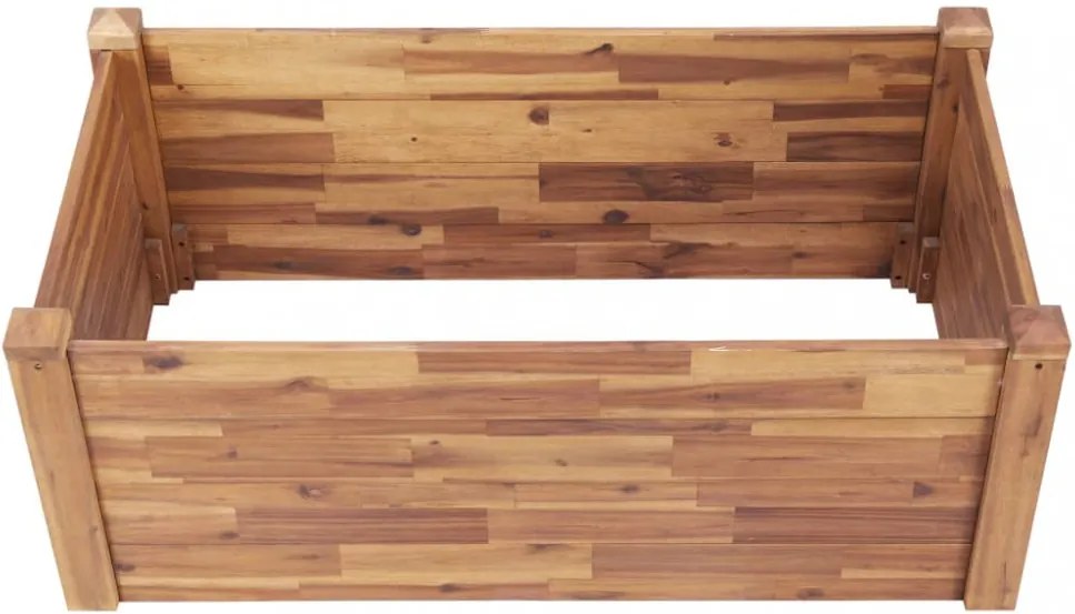 tömör akácfa kerti magaságyás 110 x 60 x 44 cm