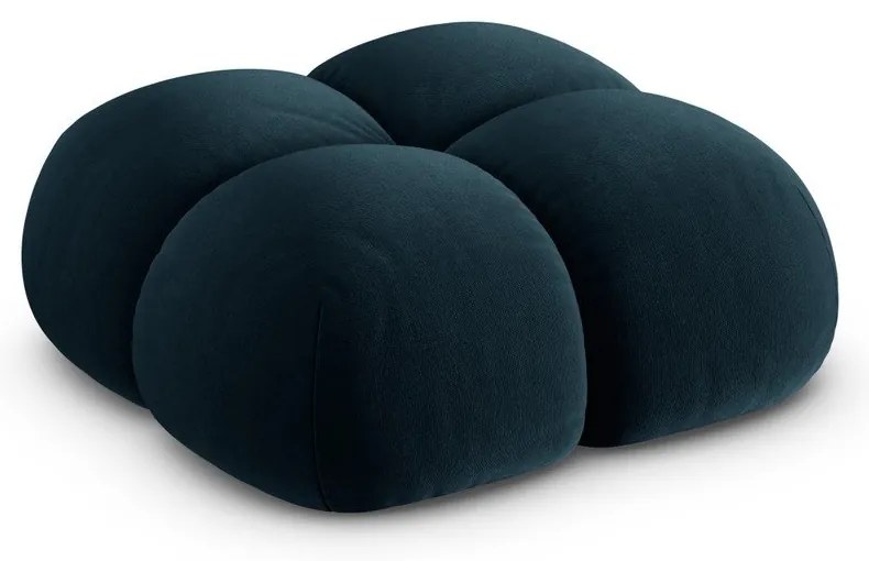 Sötétkék bársony lábtartó Loretto – Cosmopolitan Design