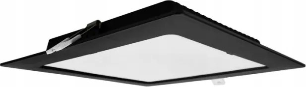 Led panel süllyesztett regips fekete mennyezeti négyzet 18W