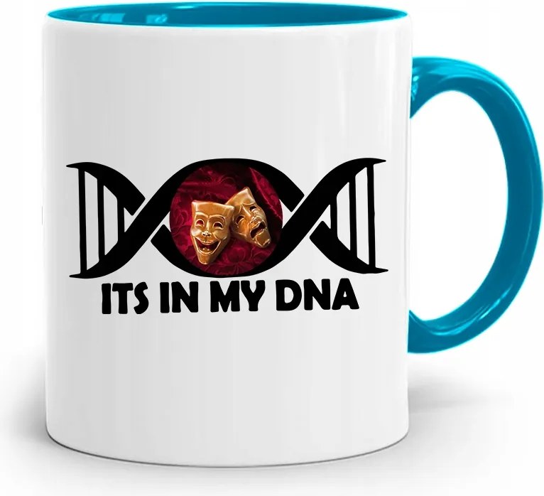 Színésznőnek Bögre Kék Születésnapi Ajándék fényképes nyomtatással