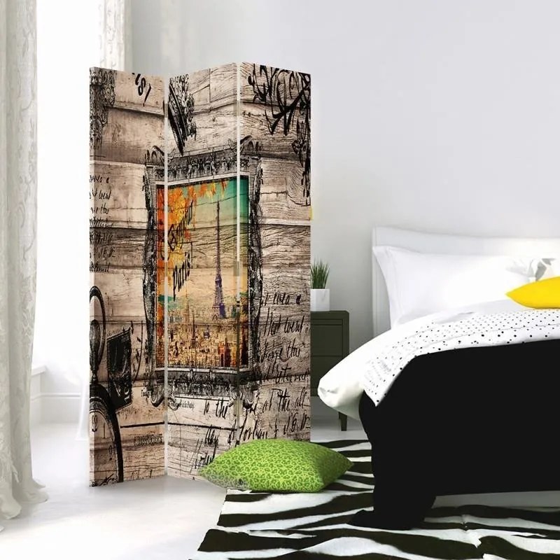 Gario Paraván Párizs utáni vágyakozás Méret: 145 x 170 cm, Kivitelezés: Klasszikus paraván