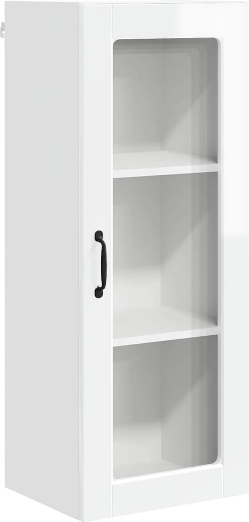 vidaXL Konyhaszekrény Magas Fényű Fehér 40 x 31 x 100 cm Faanyag