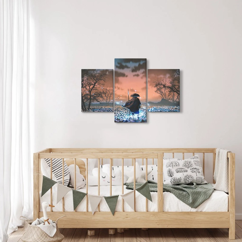 Kép - Egy harcos illusztrációja (90x60 cm)