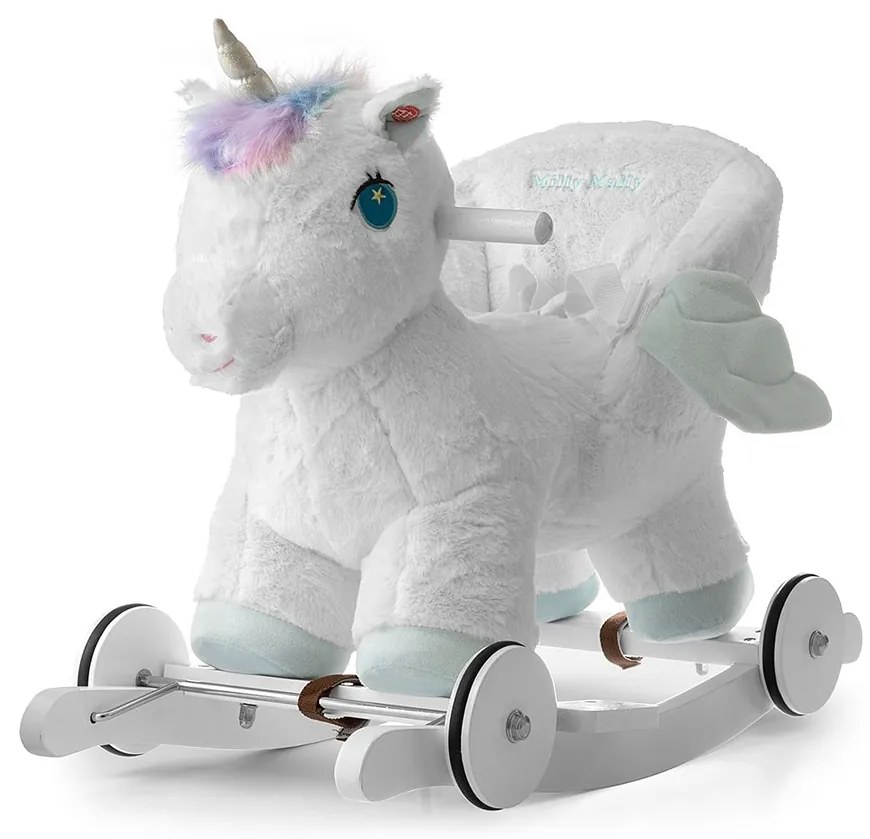 Ringató hinaló dallammal és kerekekkel Milly Mally Polly Unikornis