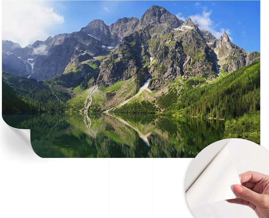 Mosható öntapadós fotótapéta étkezőbe Festői hegyek 416x254 cm