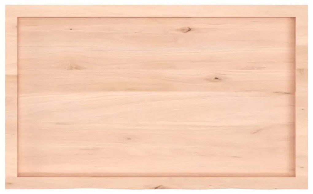 kezeletlen tömör tölgyfa fali polc 100x60x(2-6) cm