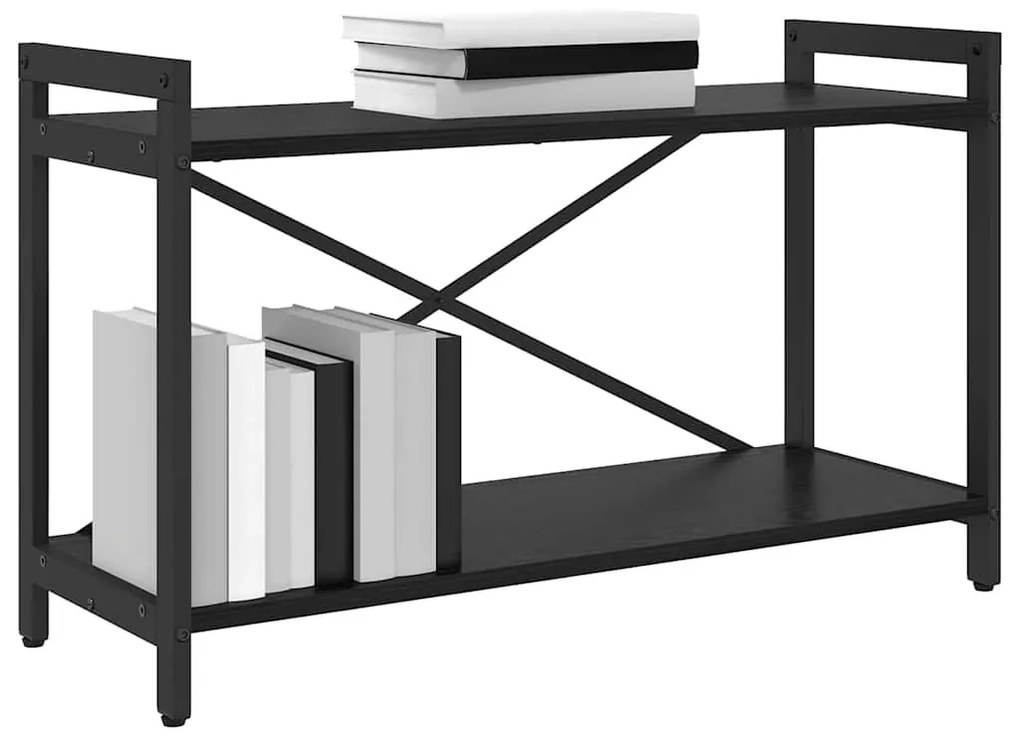 Könyvszekrény Musta tammi 80 x 30 x 48.5 cm Faanyag