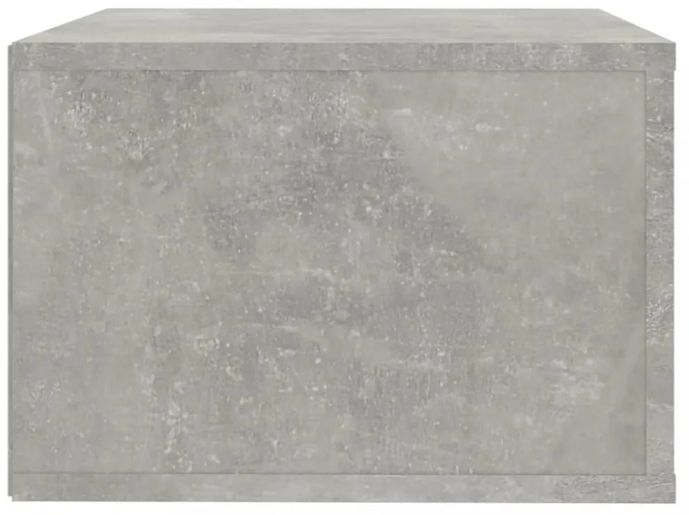 2 db betonszürke falra szerelhető éjjeliszekrény 50x36x25 cm