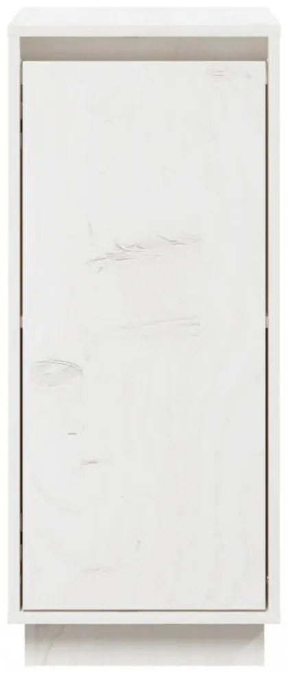 fehér tömör fenyőfa tálalószekrény 31,5 x 34 x 75 cm