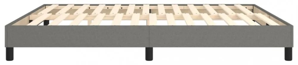 sötétszürke szövet rugós ágykeret 180 x 200 cm