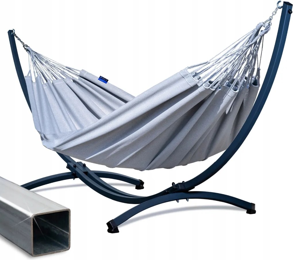 Potenza függőágy vázzal, Grande Horganyzott acél váz 220kg Merida függőágy