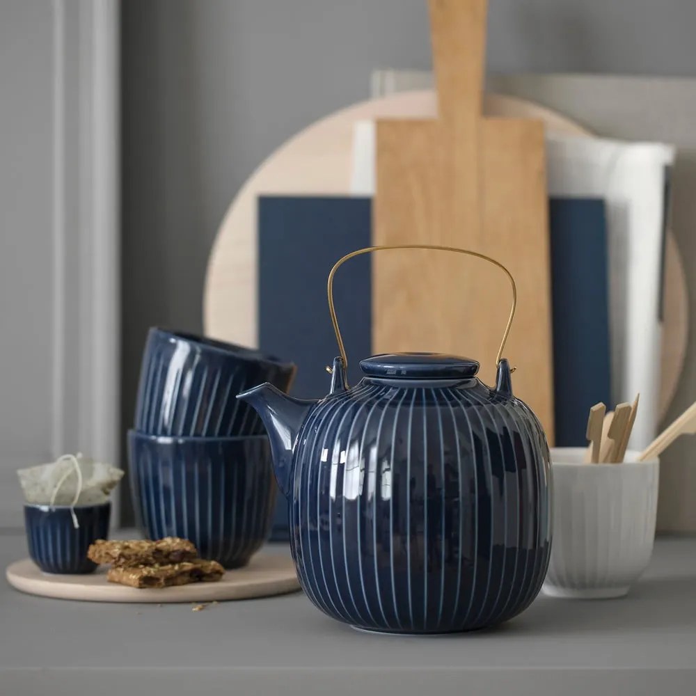 Hammershoi sötétkék porcelán bögre, 200 ml - Kähler Design