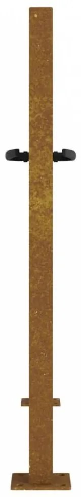 Famintás corten acél kerti kapu 105 x 80 cm